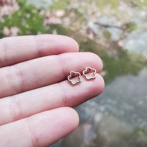 NWOT Tiny 7mm Gold Flower Stud Earrings